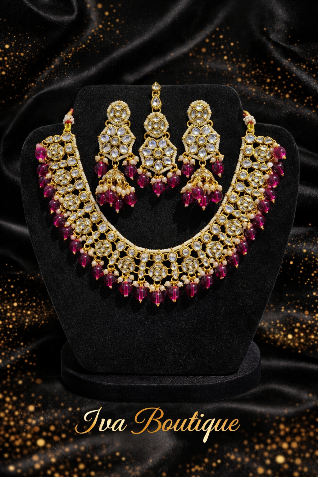 Magenta Necklace Set