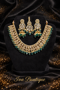 Kundan Blue Necklace Set