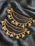 Mattal Jhumka – Pearl & Gold