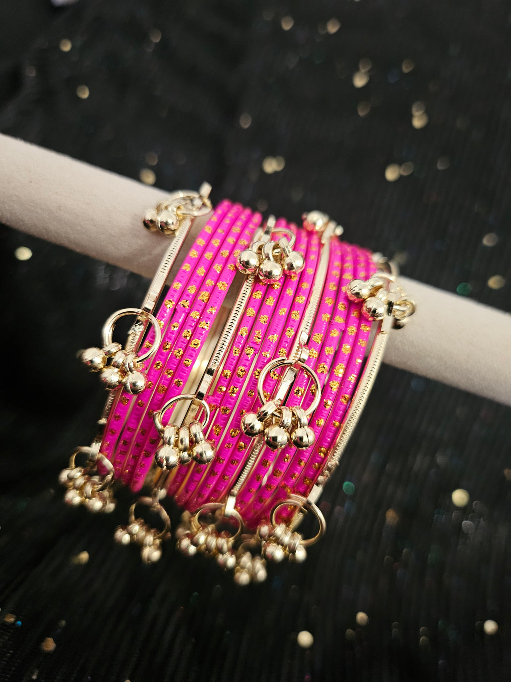 Fuchsia Kashmiri Bangles