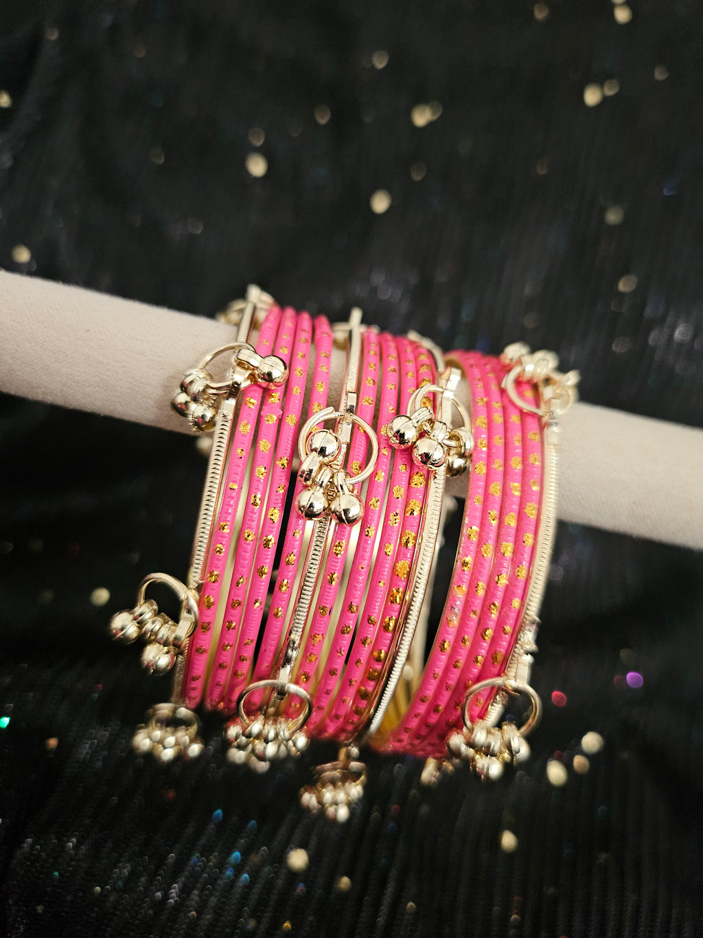 Hot pink Kashmiri Bangles