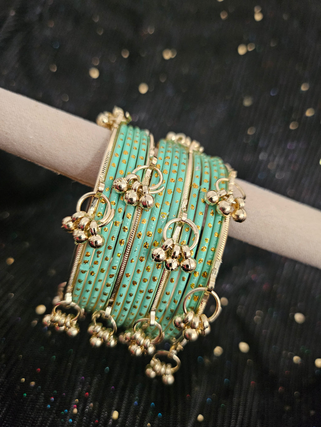 Mint green Kashmiri Bangles
