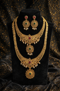 Antique Gold - Peacock Bridal Set