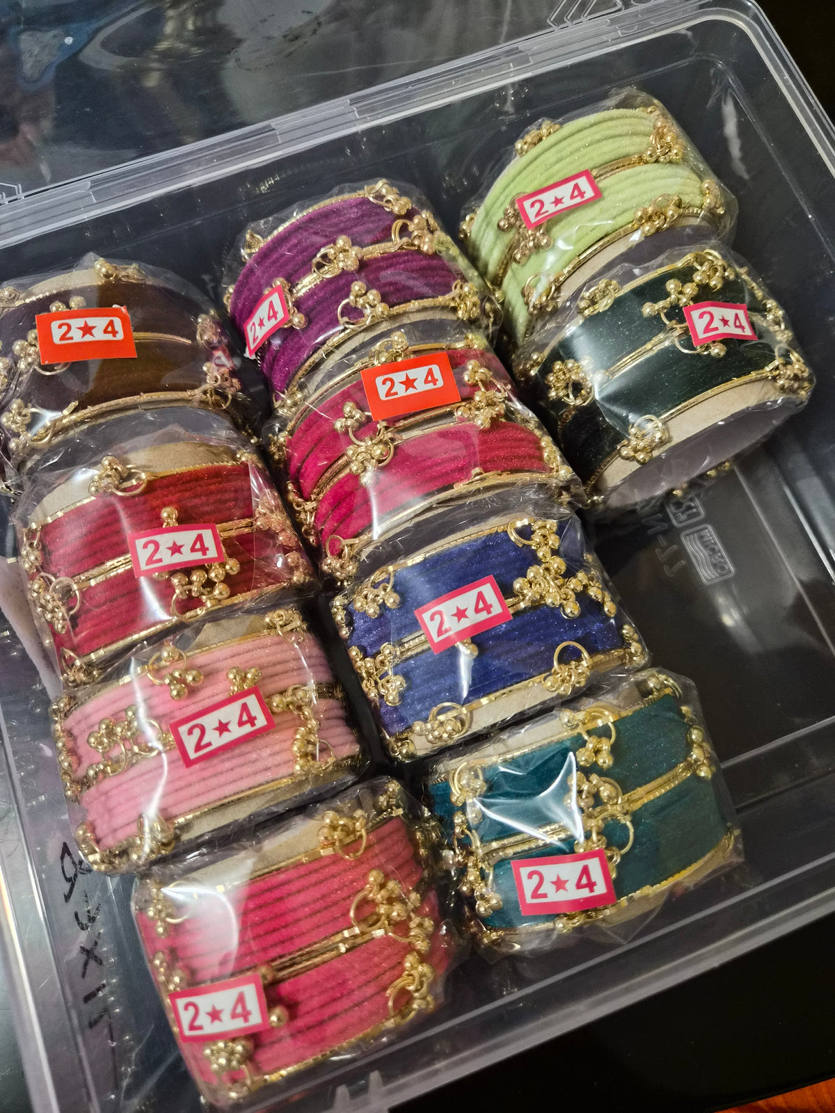 Bracelets Velours & Kashmiri Dorés