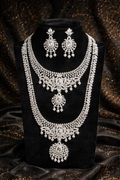 White Silver Bridal Set