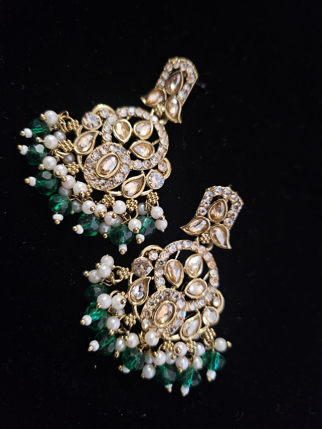 Boucles d'Oreilles Kundan Élégance Royale – Disponible en 5 Coloris