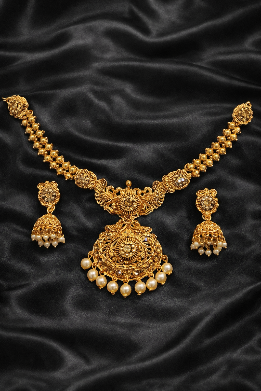 Elegant Peacock Necklace Set
