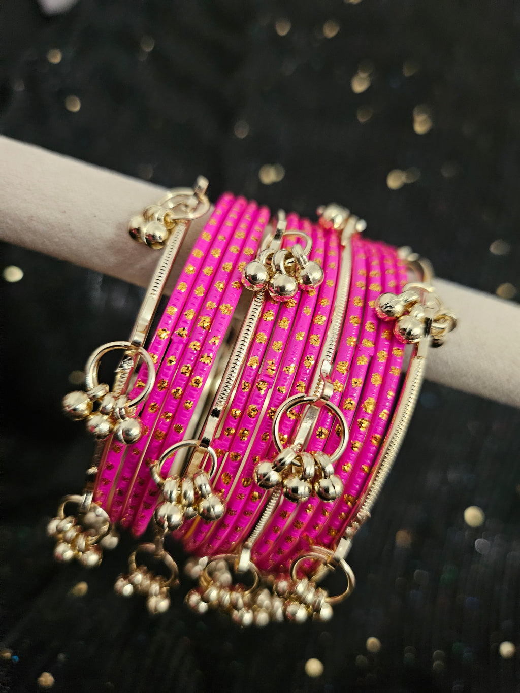 Fuchsia Kashmiri Bangles