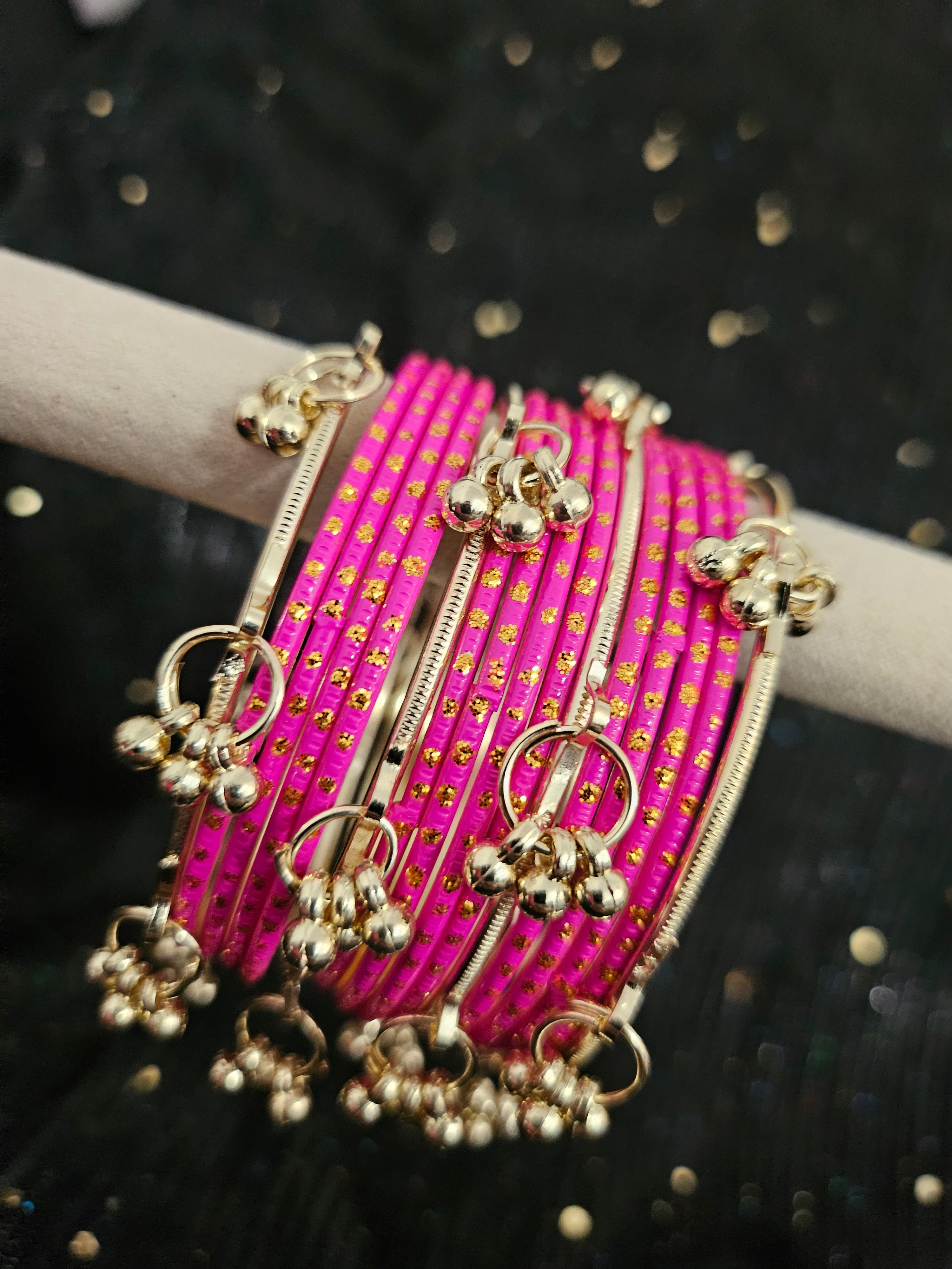 Fuchsia Kashmiri Bangles