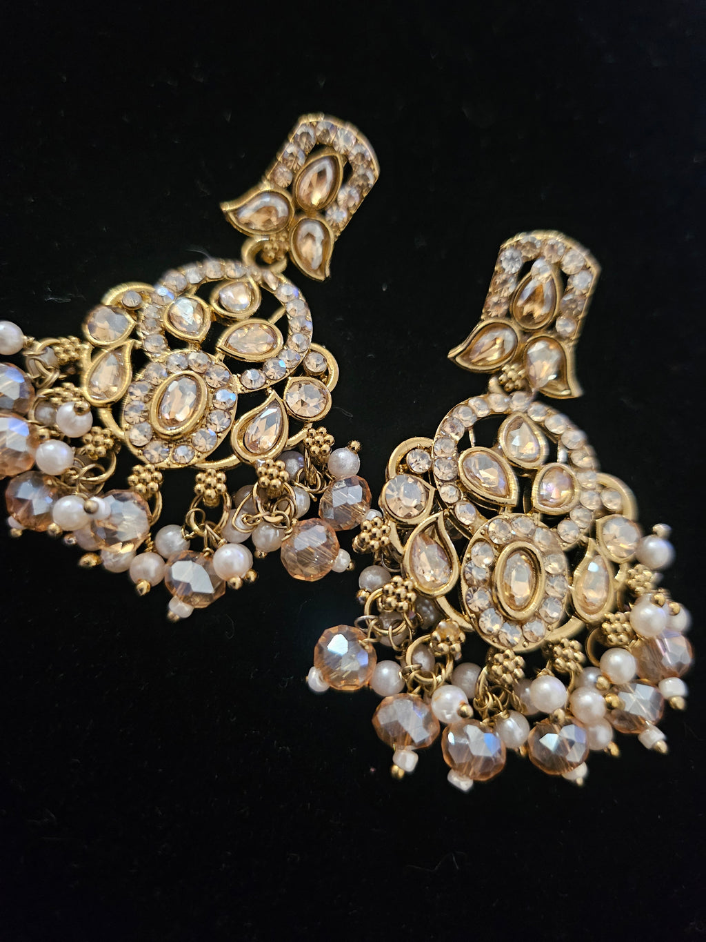 Boucles d'Oreilles Kundan Élégance Royale – Disponible en 5 Coloris
