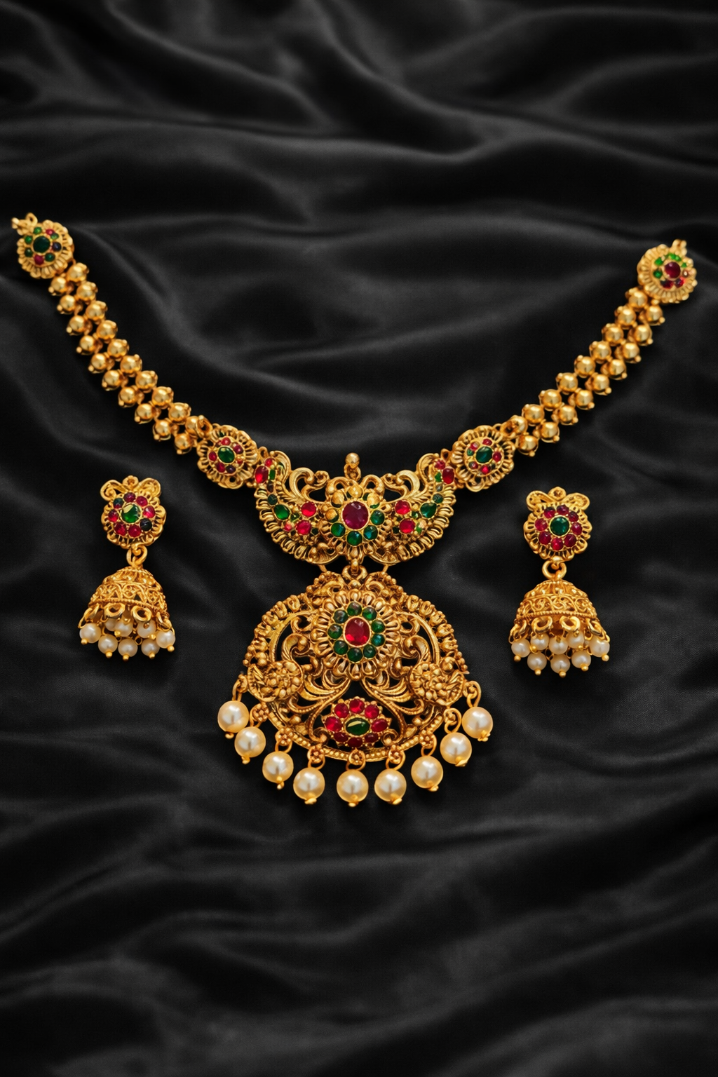 Elegant Peacock Necklace Set