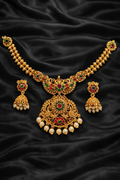 Elegant Peacock Necklace Set