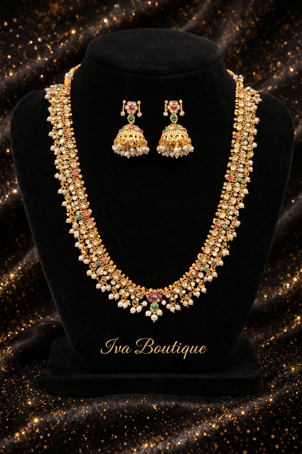 Antique Gold Long Haram Set