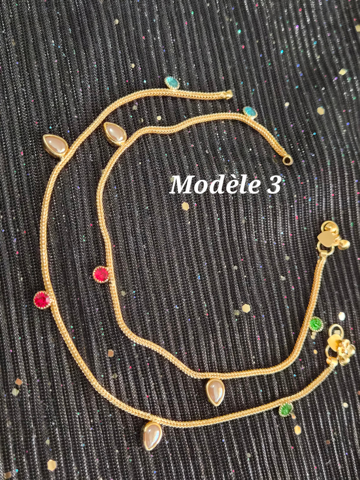 Bracelets de cheville doré - 4 Modèles disponibles